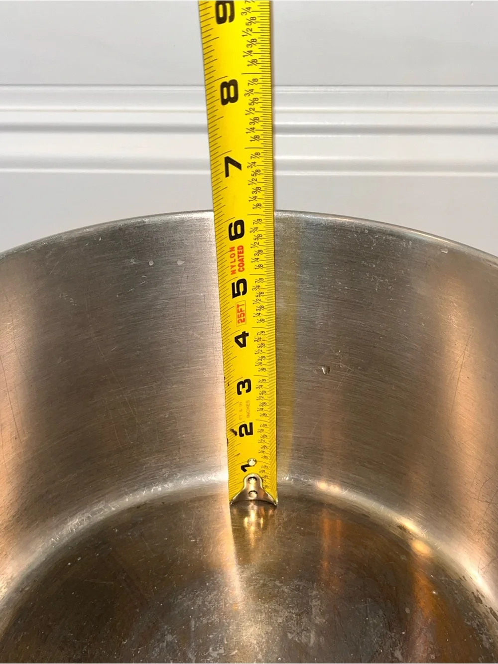 Vintage Revere Ware 6 Quart Stainless Bottom Pot: W/ Lid. 96f